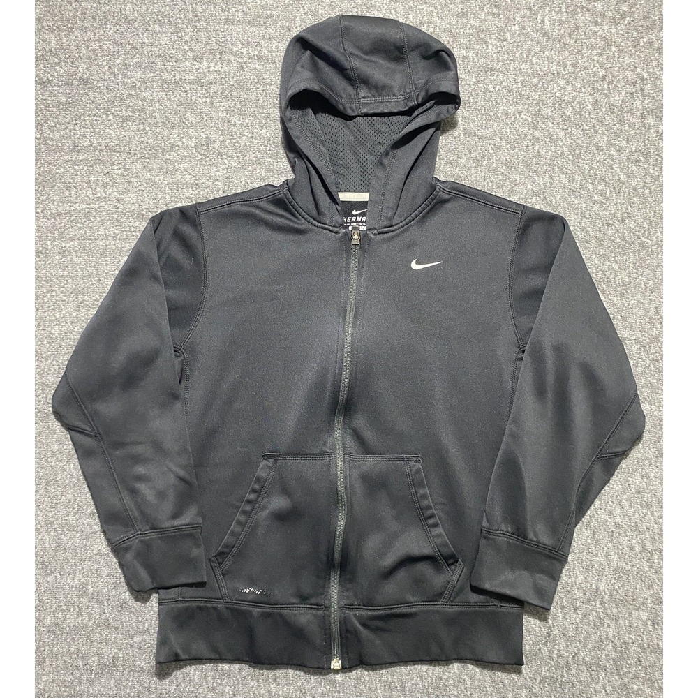 Nike Hoodie Therma Fit Jacket Full Zipper Youth Kids Boys Size L